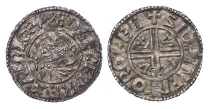 Aethelred II (978-1016), Small Crux type Penny, Rochester mint, Sidewine moneyer