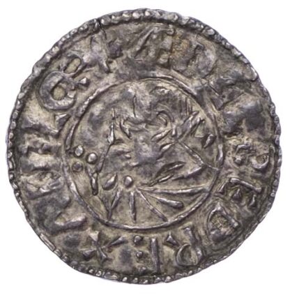 Aethelred II (978-1016), Small Crux type Penny, Rochester mint, Sidewine moneyer
