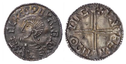 Aethelred II (978-1016), Long Cross Penny, Lincoln mint