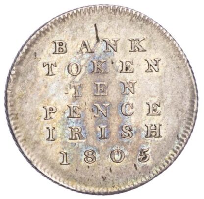 Ireland, George III (1760-1820), Bank of Ireland 10 Pence, 1805