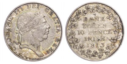 George III (1760-1820), Ireland, Ten Pence, 1813