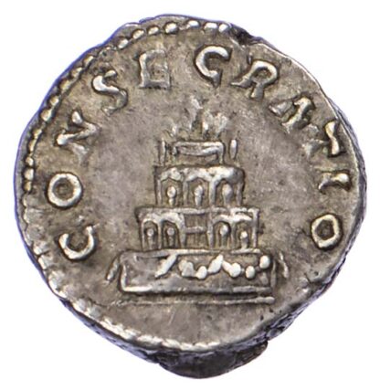 Divus Antoninus Pius, Silver Denarius