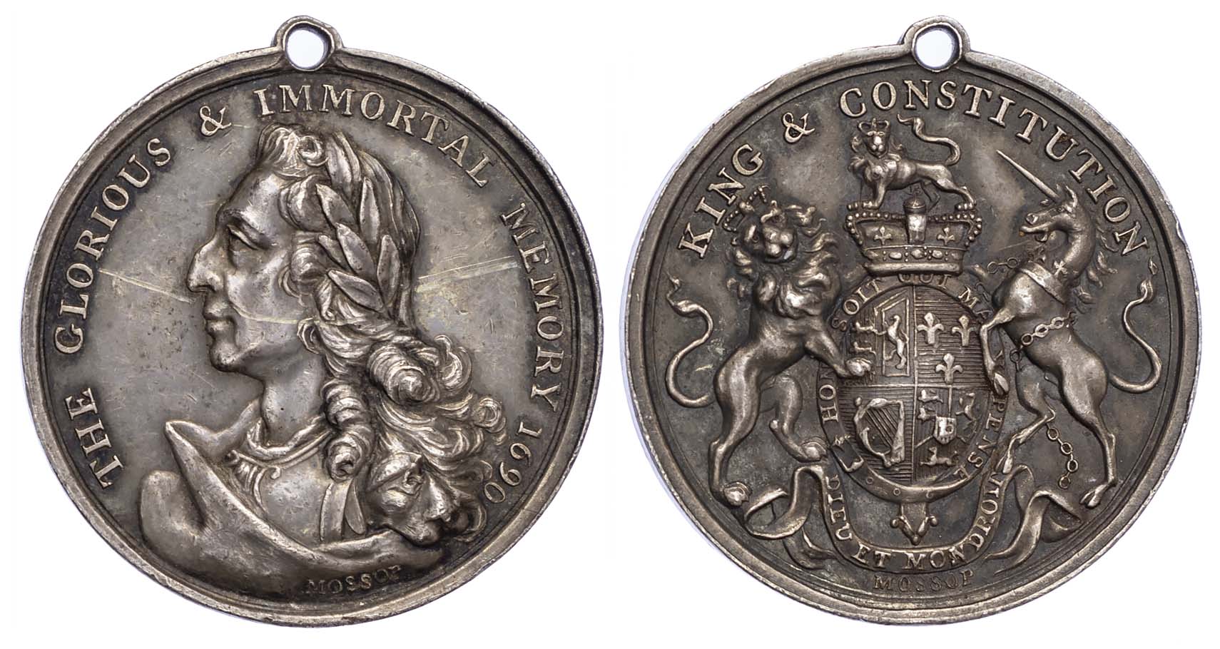 George III (1760-1820), Orange Association 1690, (c 1800), Silver medal