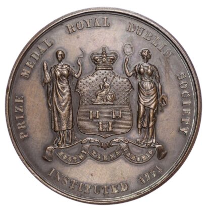 Royal Dublin Society Spring Cattle Show 1868, a Bronze prize medal