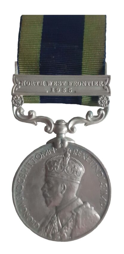 India General Service Medal, 1908-35, GVR, one clasp, to Sepoy Nasib Singh