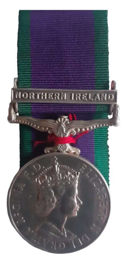 General Service Medal 1962-2007, one clasp, Northern Ireland, to Guardsman D.K. Wood