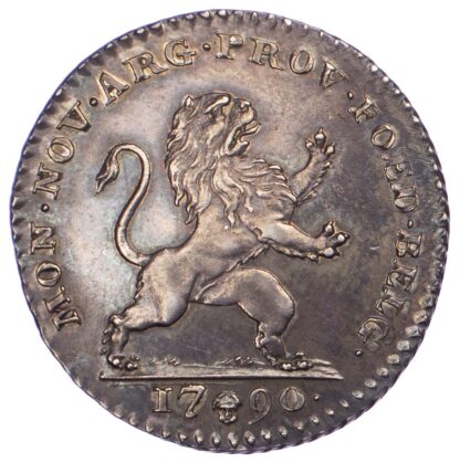 Belgium, United States of Belgium, Silver 10 Sols, 1790