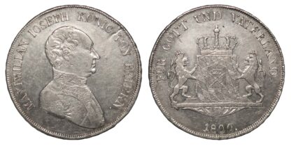 Germany, Bavaria, Maximilian I Joseph, Konventionstaler, 1809