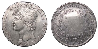 Italy, Sicily, Joachim Murat, 1 Piastra/12 Carlini, 1809