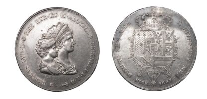 Italy, Tuscany, Charles Louis (Louis II of Etruria) and Maria Louisa, 10 Lire, 1807