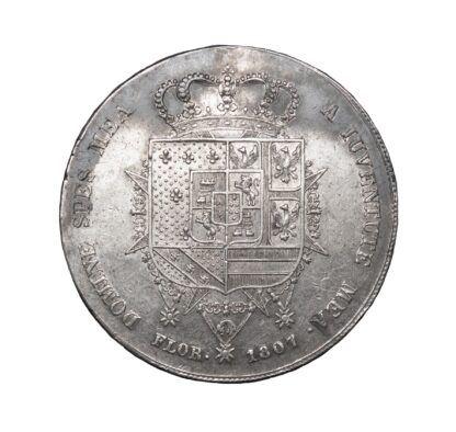 Italy, Tuscany, Charles Louis (Louis II of Etruria) and Maria Louisa, 10 Lire, 1807