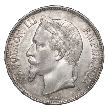 France, Second Empire, Napoleon III, 5 Francs, 1869 BB