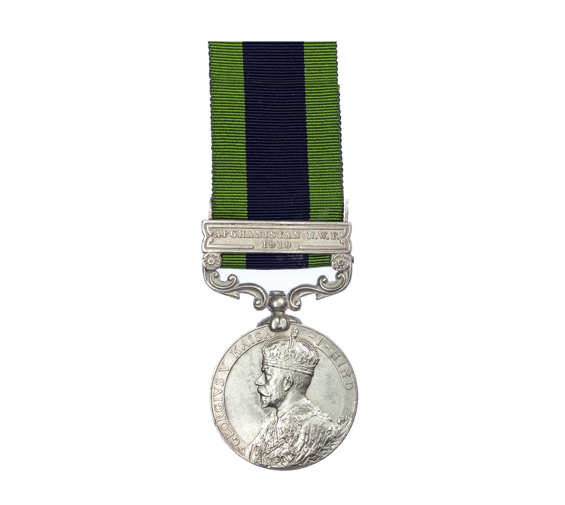 India General Service Medal 1908-1935, GVR, one clasp Afghanistan N.W.F. 1919, to Havildar Mohd Sher