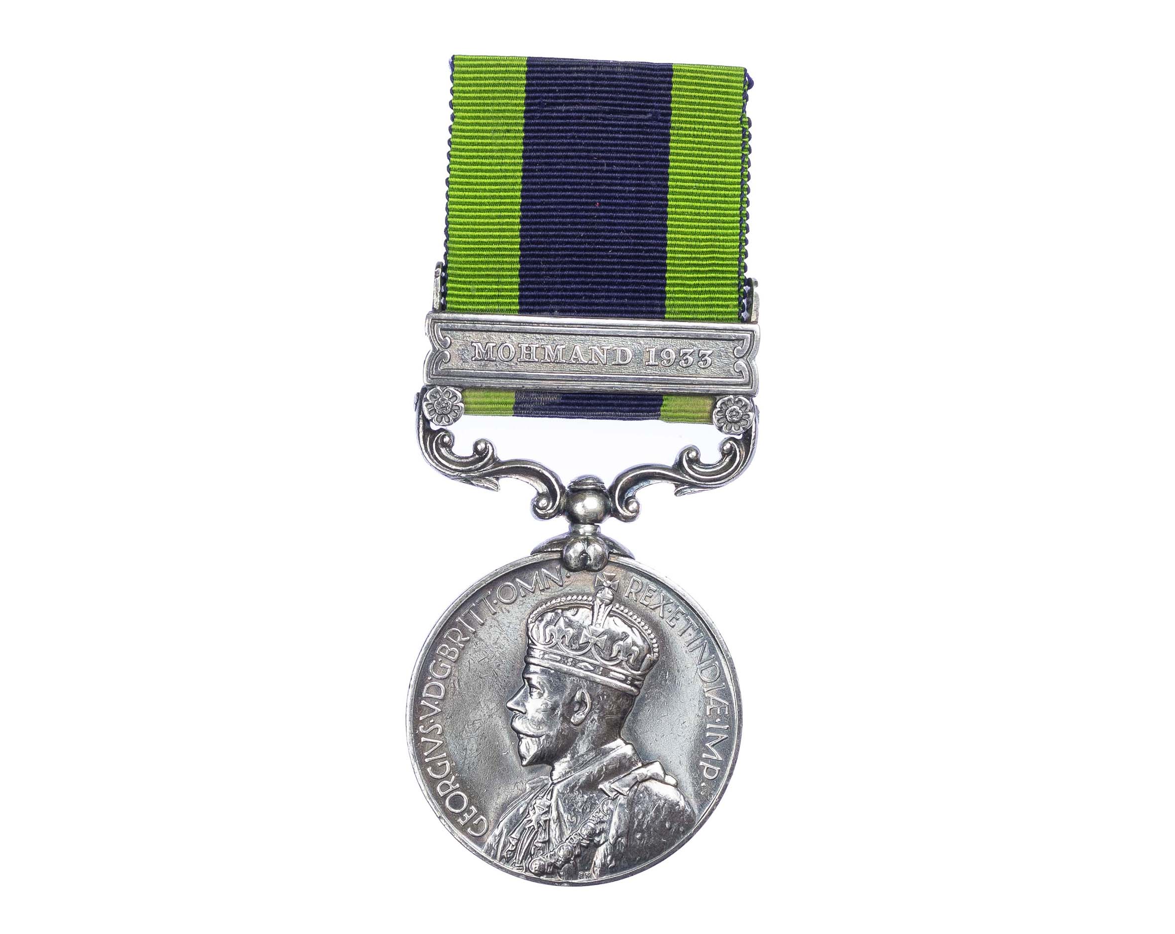 India General Service Medal 1908-1935, GVR, one clasp Mohmand 1933, to Gunner Suleman