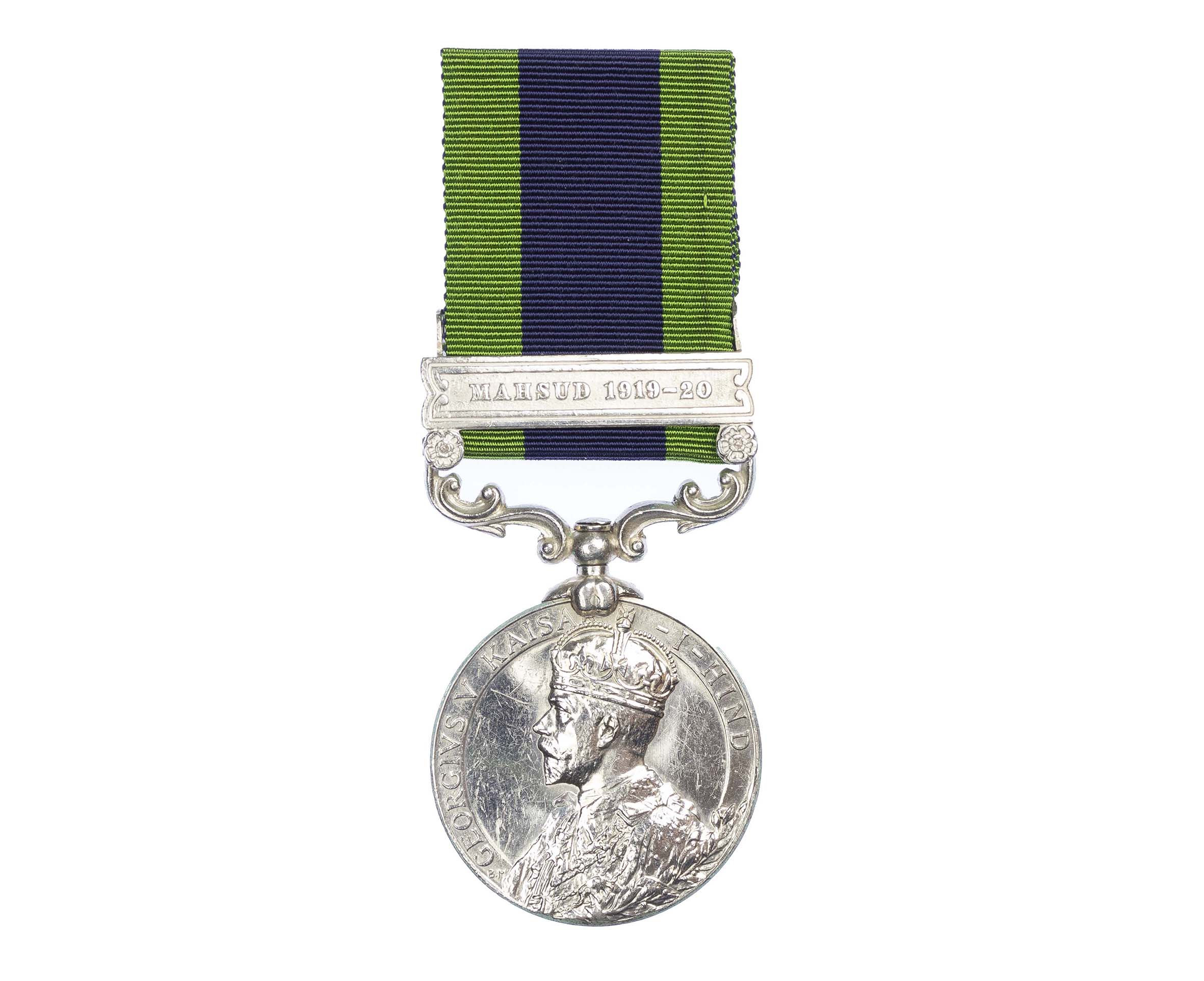 India General Service Medal 1908-1935, GVR, one clasp Mahsud 1919-20, to Jemadar Suleman Khan