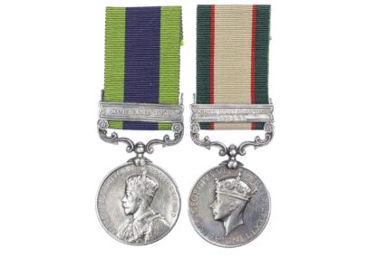 India General Service Medal Pair, to Sepoy Ajarud or Hijra Din