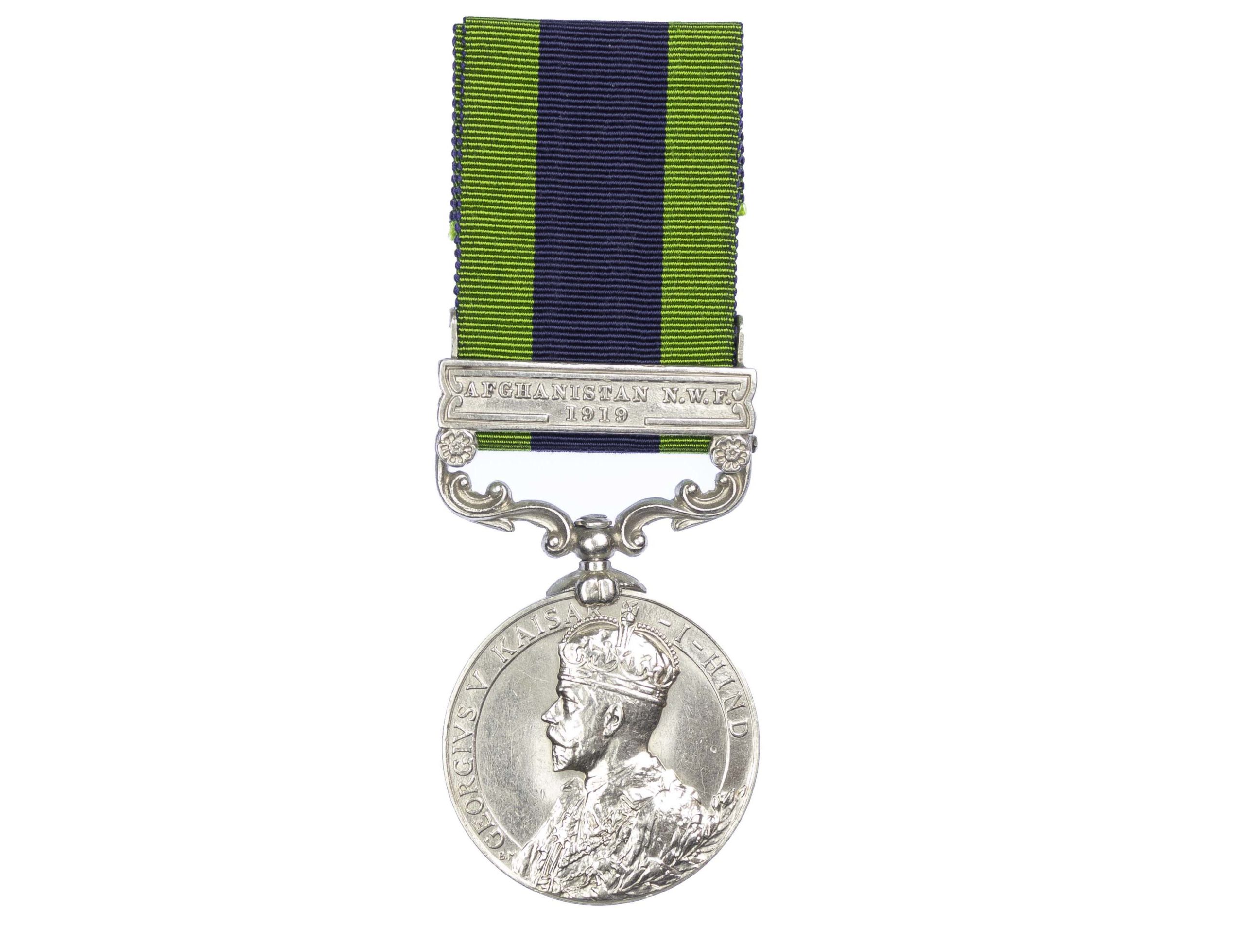 India General Service Medal 1908-35, one clasp, Afghanistan N.W.F. 1919 to Sepoy Sant Ram