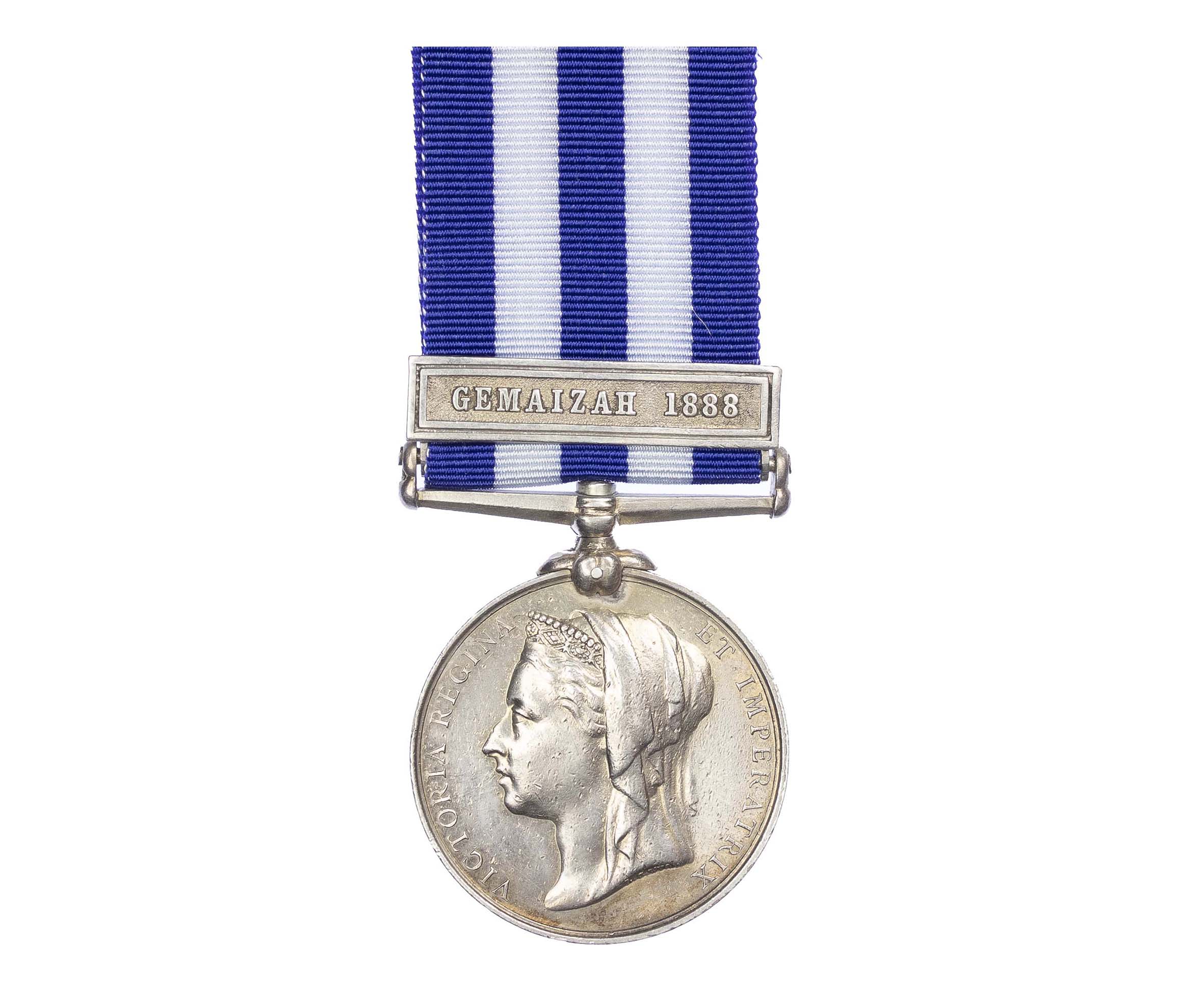 Egypt Medal 1882-89, undated reverse, one clasp, Gemaizah 1888, to Private J. King