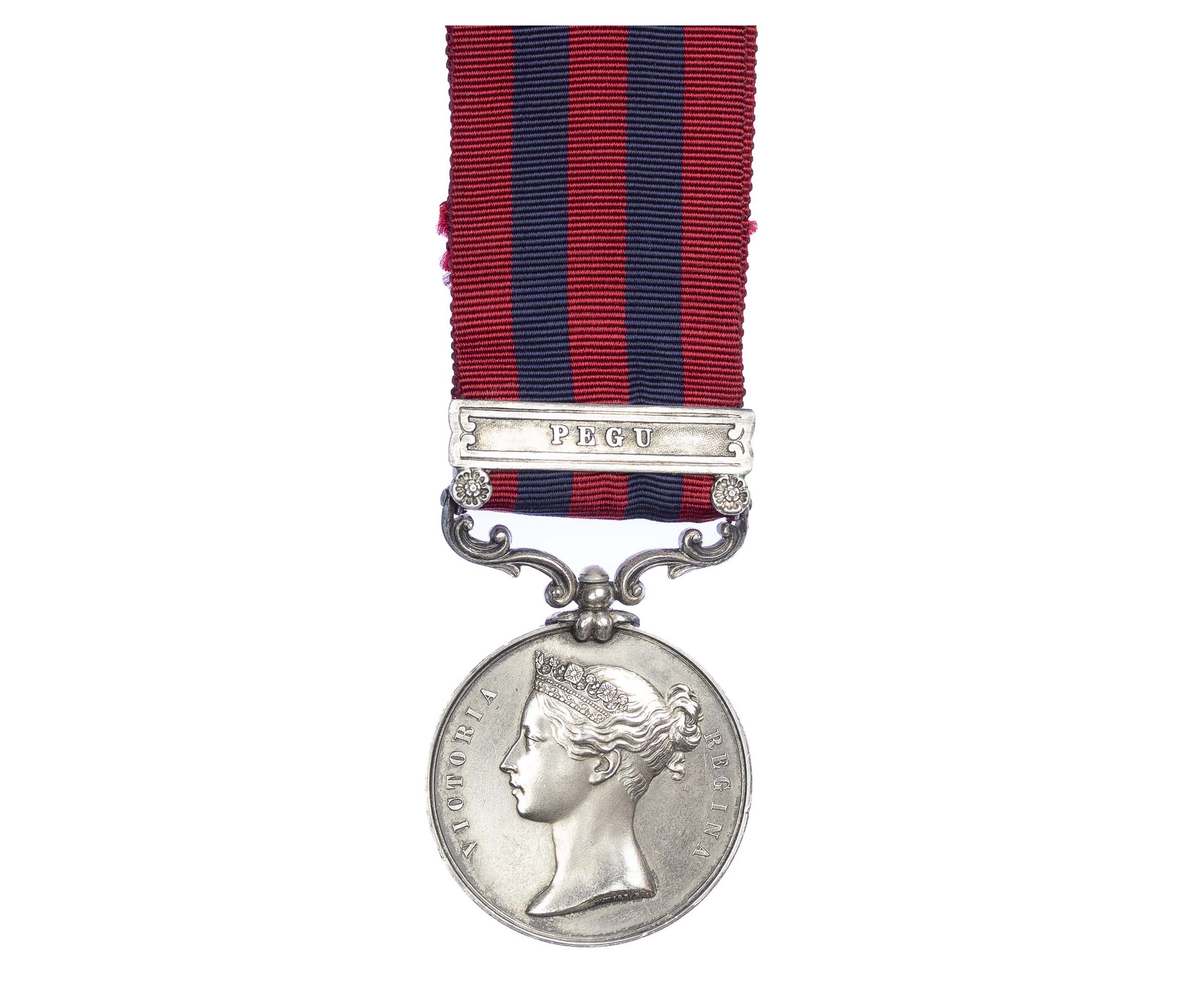 India General Service Medal 1854-95 One clasp, Pegu, to 2nd Class Carpenter James McEvoy