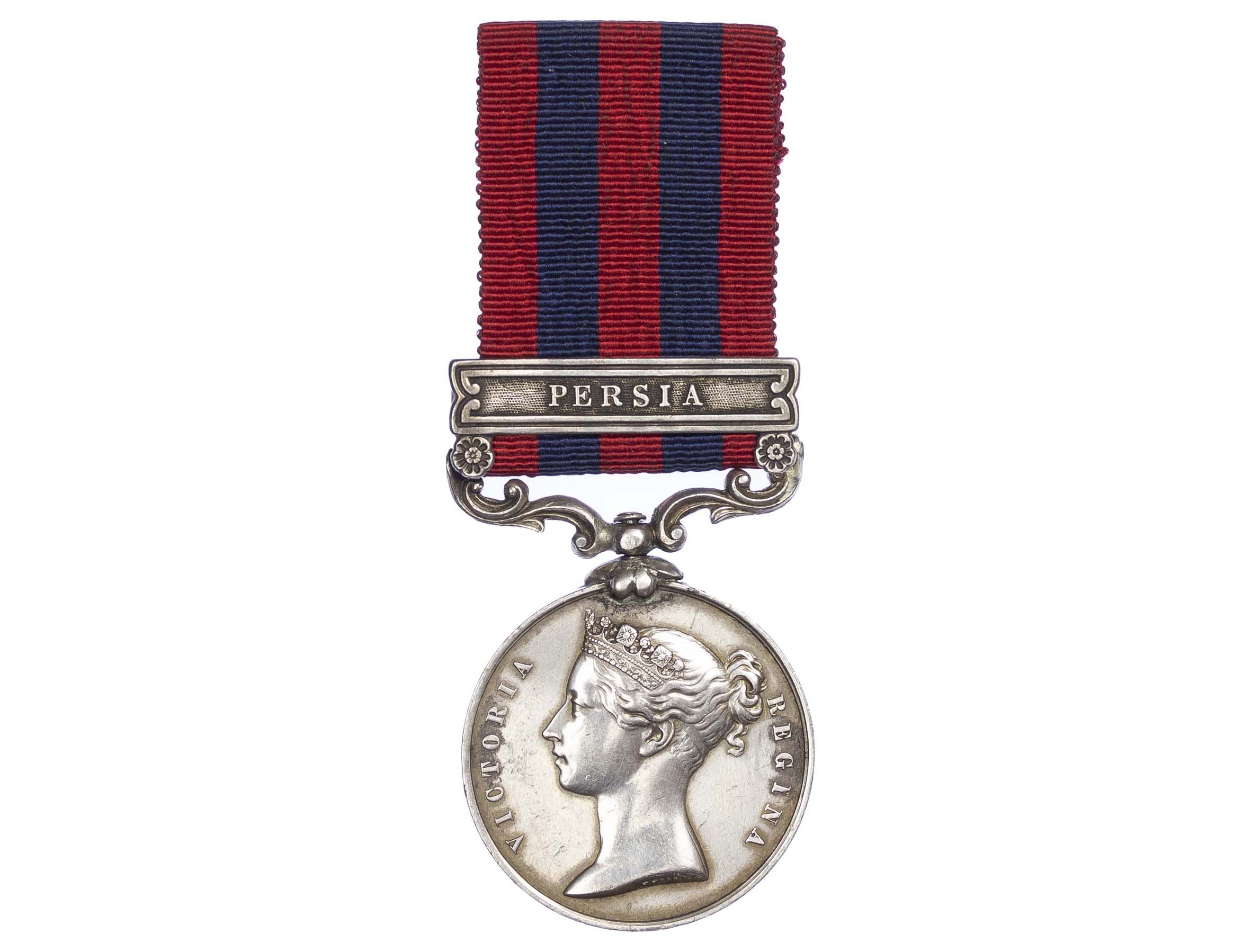 India General Service Medal 1854-95 One clasp, Persia, to Colour Serjeant J. Leonard