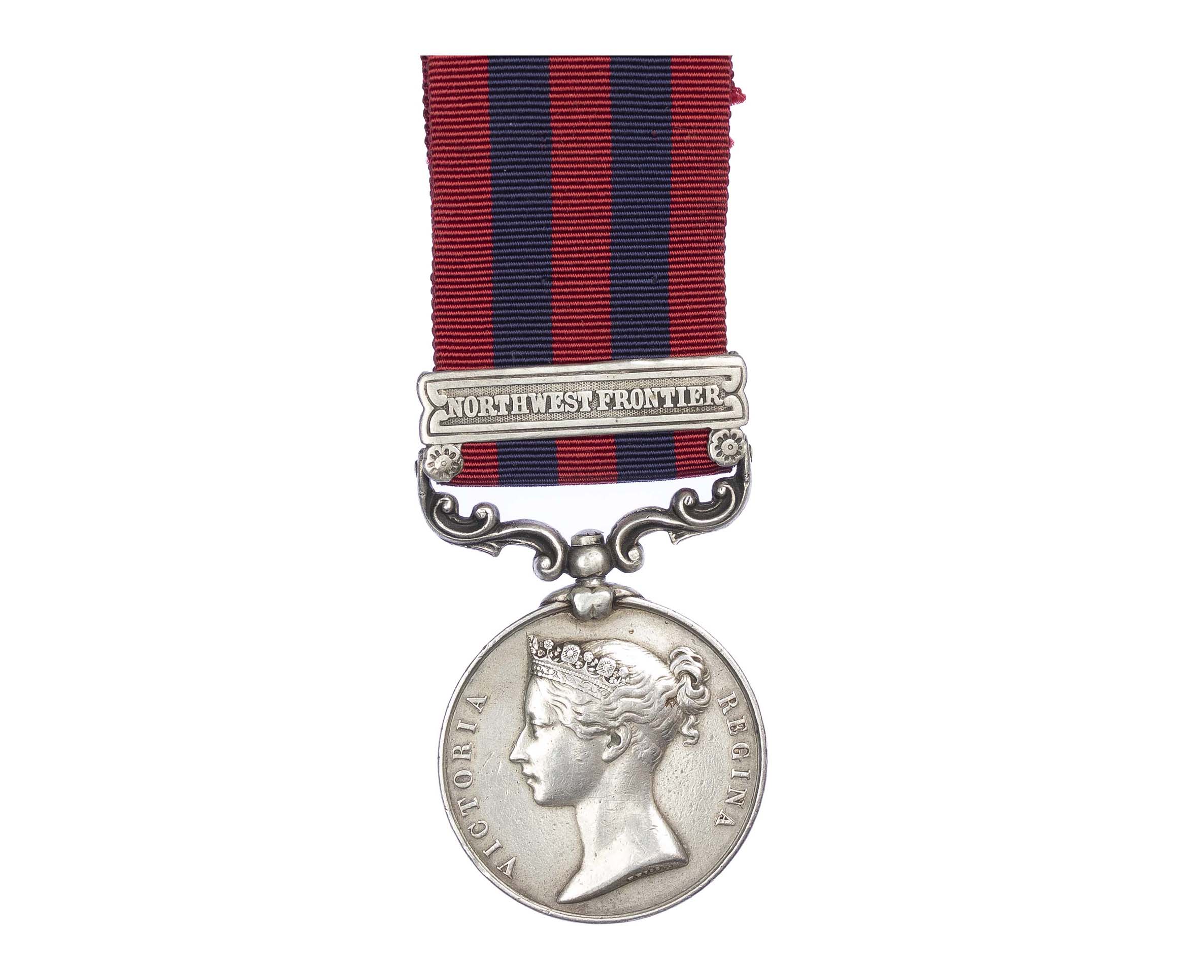 India General Service Medal 1854-95 One clasp, North West Frontier, to Sepoy Jullea