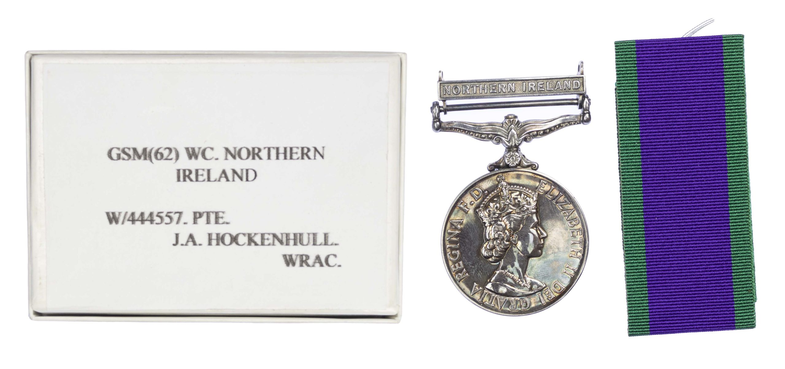 General service Medal, 1962-2007, one clasp Northern Ireland, to Private J.A. Hockenhull