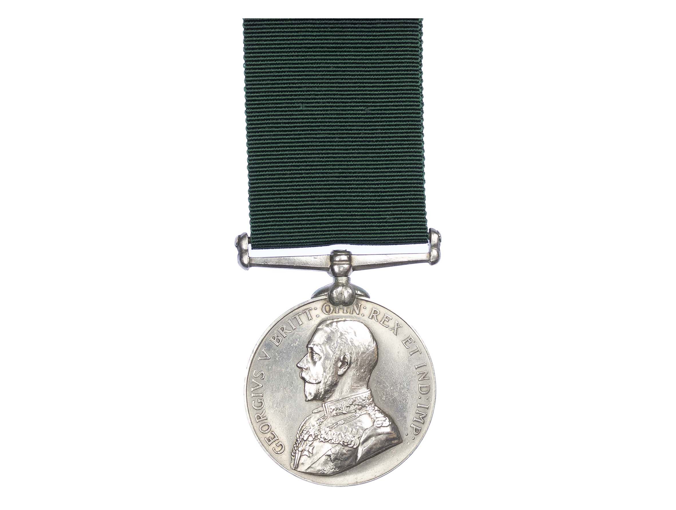 Volunteer Force Long Service Medal, GVR, to Private J. Weyman-Jones