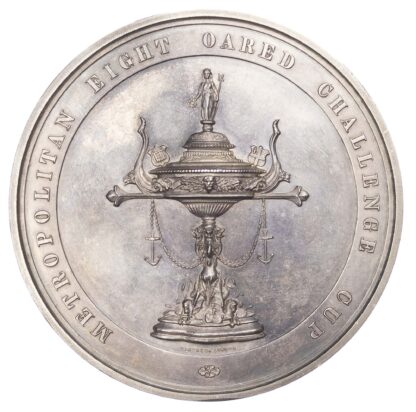 Rowing prize medal, Metropolitan Amateur Regatta silver medal 1906