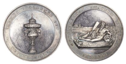 Rowing prize medal, Metropolitan Amateur Regatta silver medal 1905