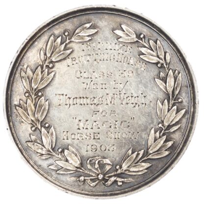 Agricultural prize medal, The Royal Dublin Society Silver medal 1903