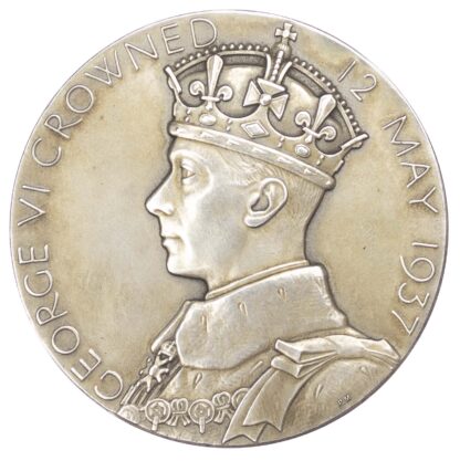 George VI, Coronation, silver medal 1937
