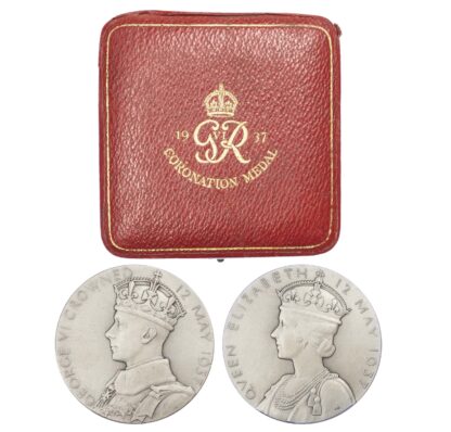 George VI, Coronation, Silver medal 1937