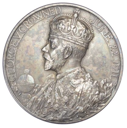 George V, Coronation, Silver medal 1911