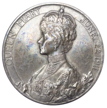 George V, Coronation, Silver medal 1911