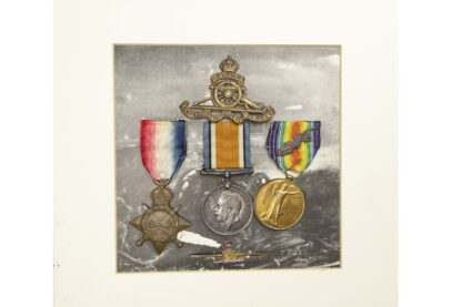 A Great War France and Flanders Group of three to Serjeant John Robert Britton
