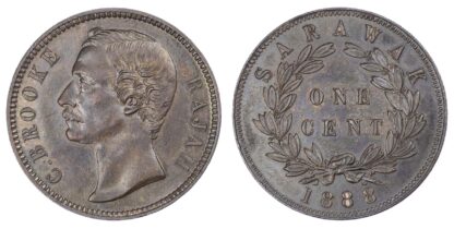 Sarawak. C. Brooke, 1 Cent, 1888