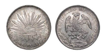 Mexico, Republic, Silver 8 Reales, 1893 MR