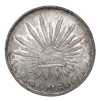 Mexico, Republic, Silver 8 Reales, 1893 MR