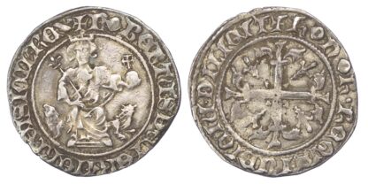 Italy, Naples, Robert "The Wise" of Anjou (1309-1343), silver gigliato