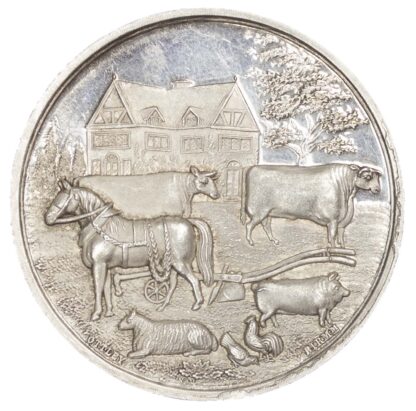 Agricultural prize medal, Gran’s silver medal 1893