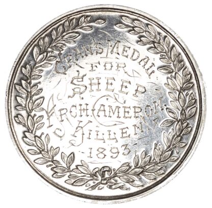 Agricultural prize medal, Gran’s silver medal 1893