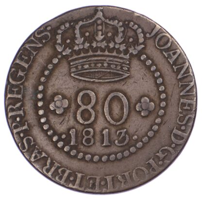 St, Thomas and Prince Islands (Colonial), João VI (1799-1816) copper 80 Réis