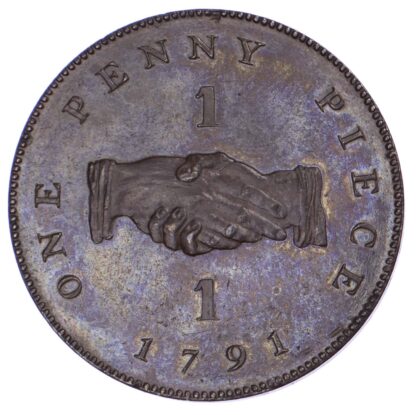 Sierra Leone, bronzed proof penny, 1791