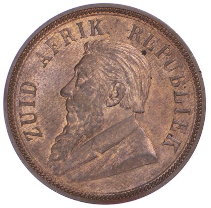 South Africa, Z.A.R, Paul Kruger bronze penny, 1898