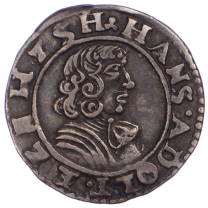 Germany, SCHLESWIG - HOLSTEIN - PLÖN, Johann Adolf, 1/16 Thaler, 1677