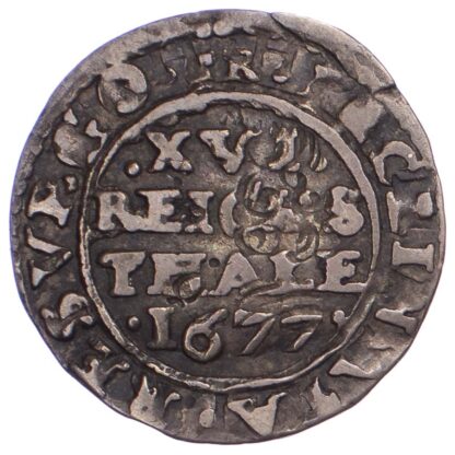 Germany, SCHLESWIG - HOLSTEIN - PLÖN, Johann Adolf, 1/16 Thaler, 1677