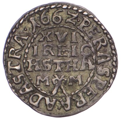 Germany, SCHLESWIG - HOLSTEIN - GOTTORP, Christian Albrecht, 1/16 Reichstaler, 1662