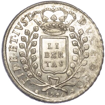 Croatia, Republic of Ragusa (Dubrovnik), silver 2 Ducats, 1794