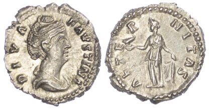 Diva Faustina, Silver Denarius