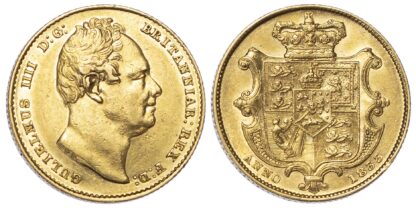 William IV (1830-37), Sovereign, 1833, second bust